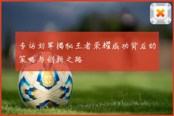 专访刘军揭秘王者荣耀成功背后的策略与创新之路